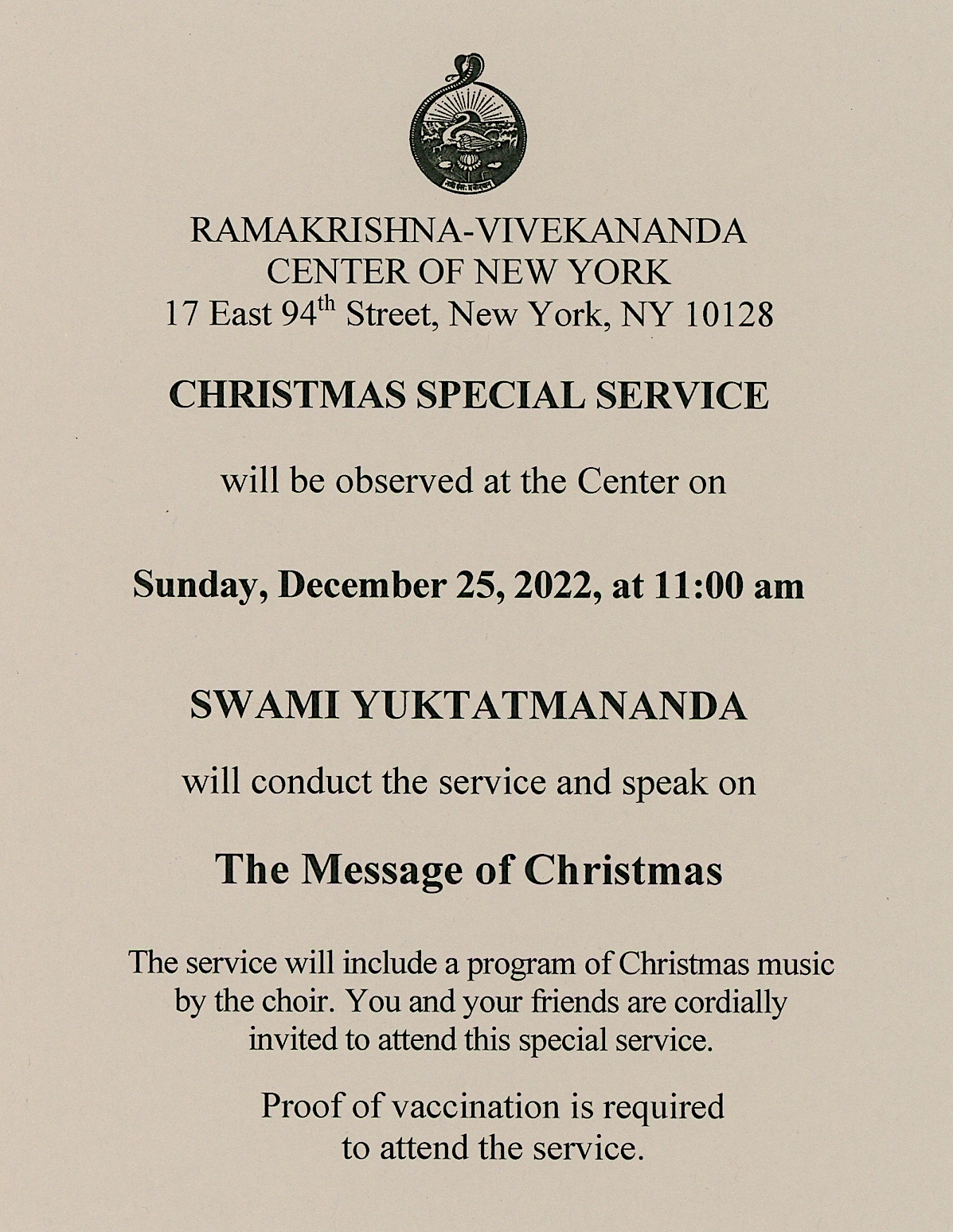 Christmas Special Service December 24, 2021- 8PM