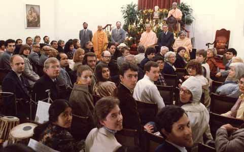 View of crowd from the altar.