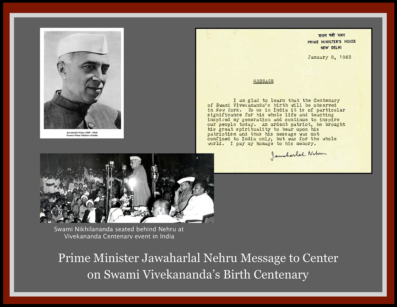 letters to Swami Nikhilananda from Henry Miller.