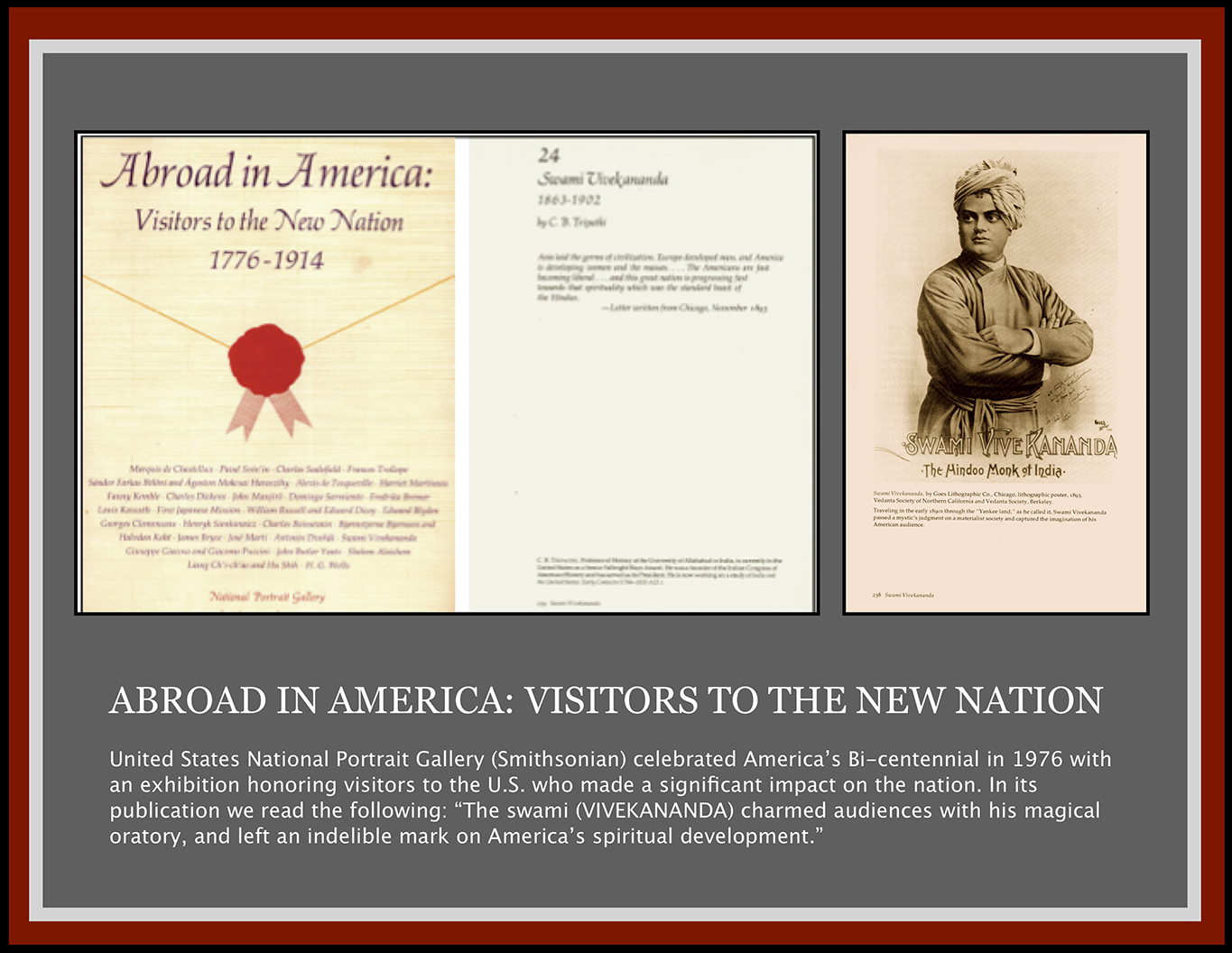 Abroad in America: Visitors ot the New Nation.