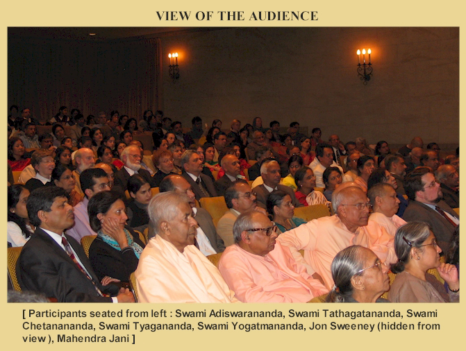 View of audience and participants.