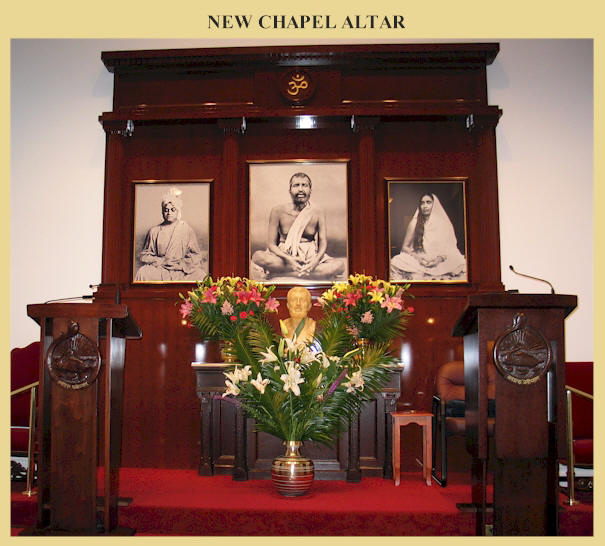 New chapel altar.