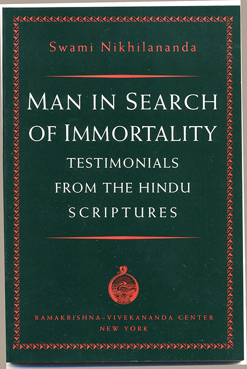 Man in Search of Immortality: Testimonials from the Hindu Scriptures cover